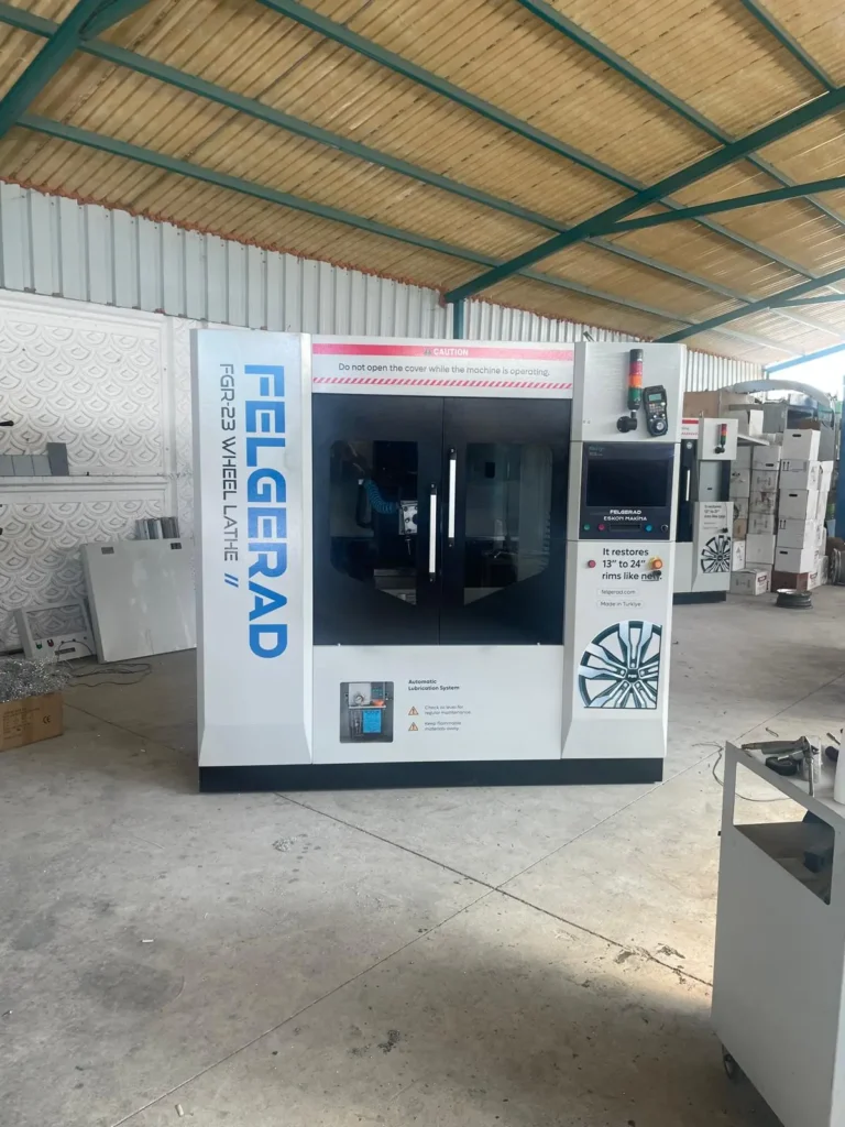 CNC Jant Torna Parlatma Makinesi